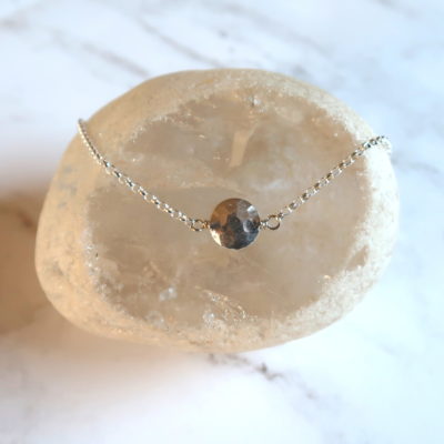 Hammered Drop Necklace